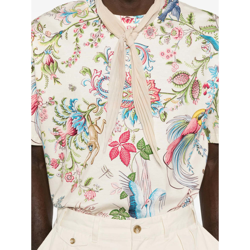 Etro T-shirt Top - Neutrals