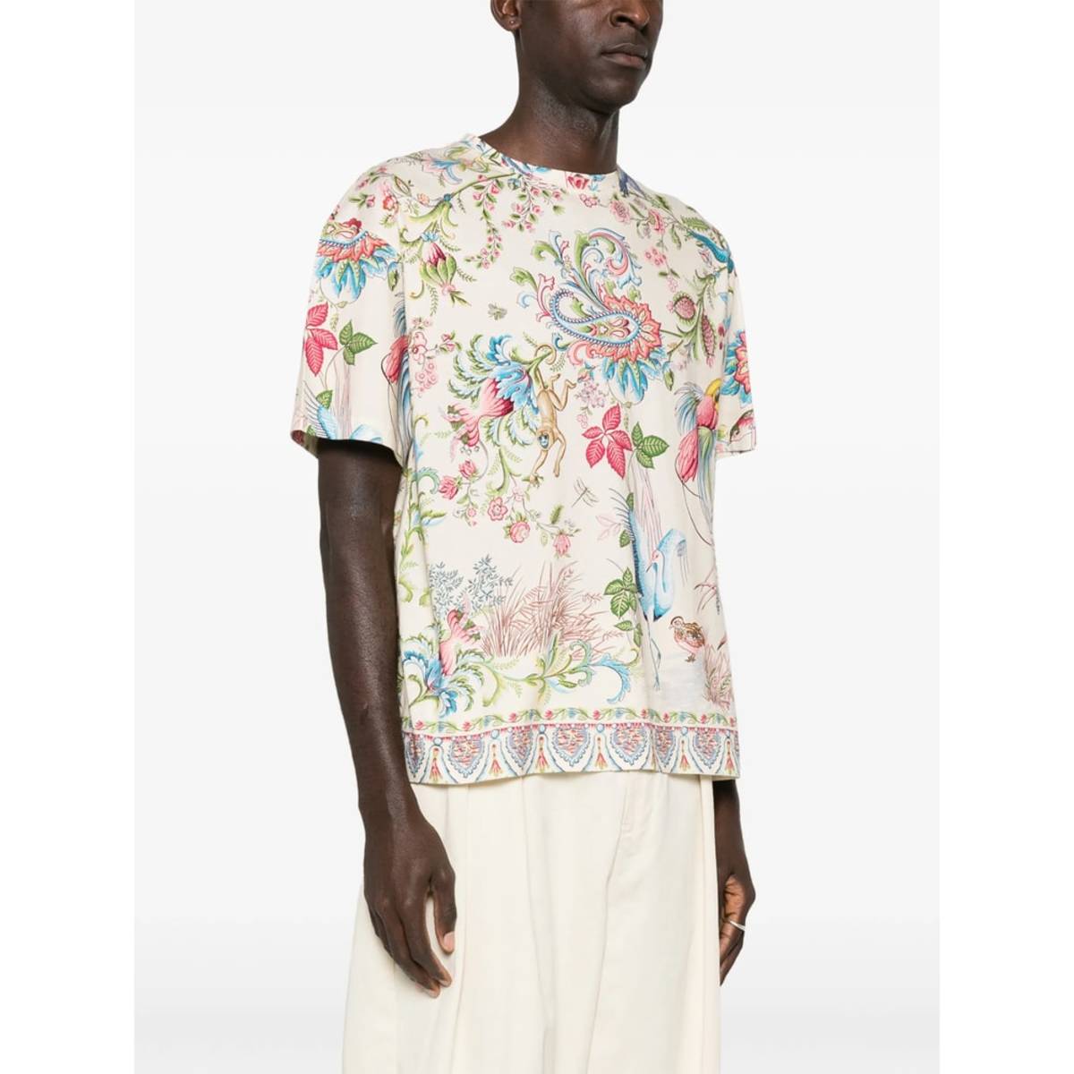 Etro T-shirt Top - Neutrals - Image 5 of 5