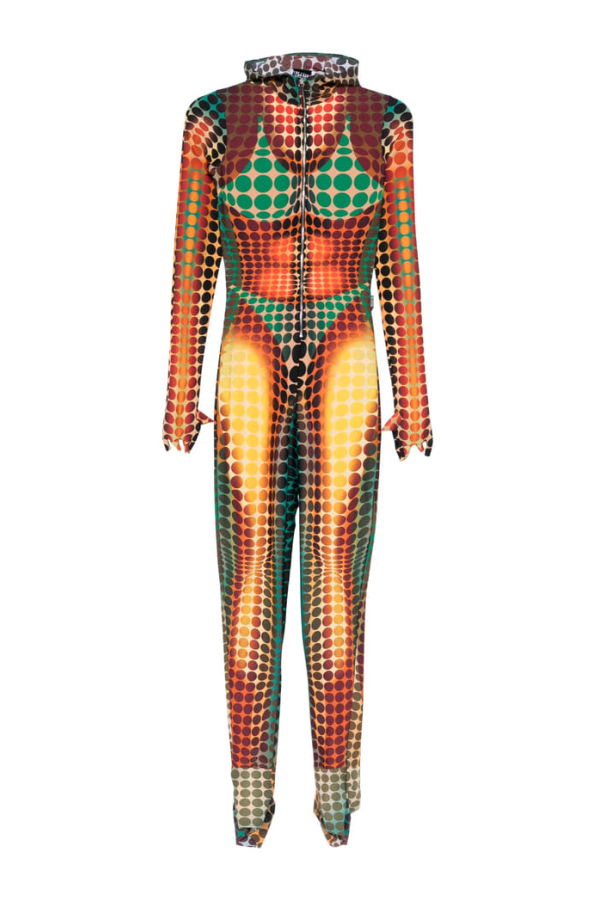 Jean Paul Gaultier Jumpsuit - Orange/Green