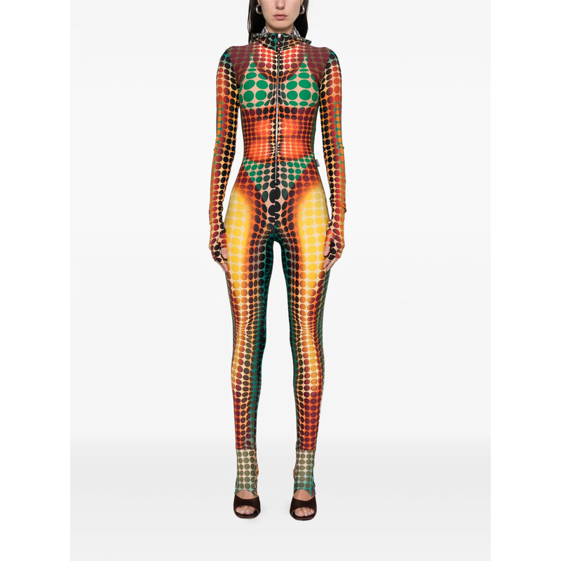 Jean Paul Gaultier Jumpsuit - Orange/Green