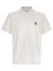 Ami Alexandre Mattiussi Ami De Coeur Polo Shirt - White - Thumbnail 1