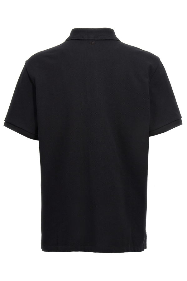 Ami Alexandre Mattiussi Ami De Coeur Polo Shirt - Black