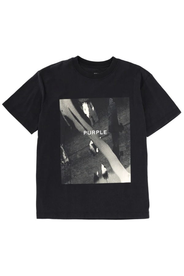PURPLE Brand Logo T-Shirt - Black