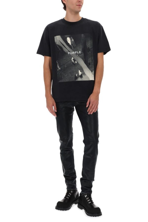 PURPLE Brand Logo T-Shirt - Black