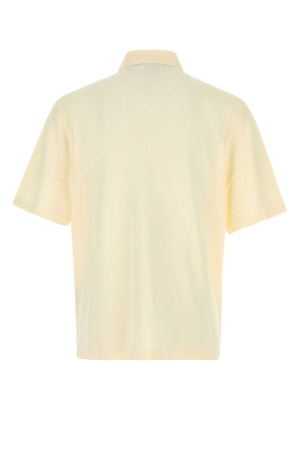 Ami Alexandre Mattiussi Piquet Polo Shirt - Cream