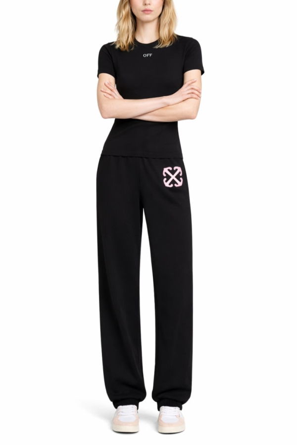 Off-White Basic T-Shirt With Logo - Black