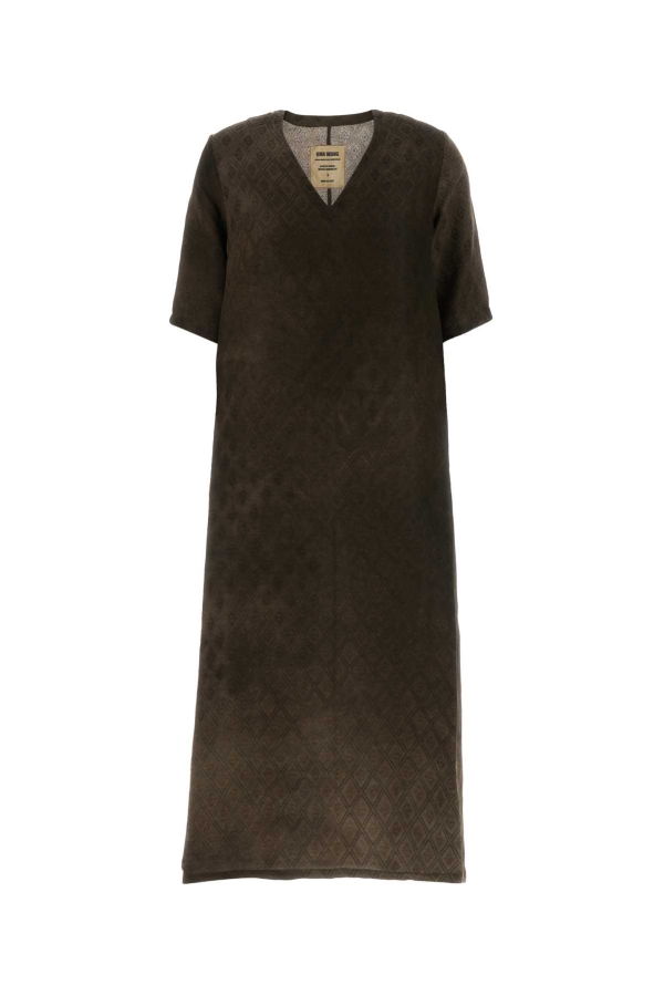 Uma Wang Apostle Tunic Dress - Dark Brown