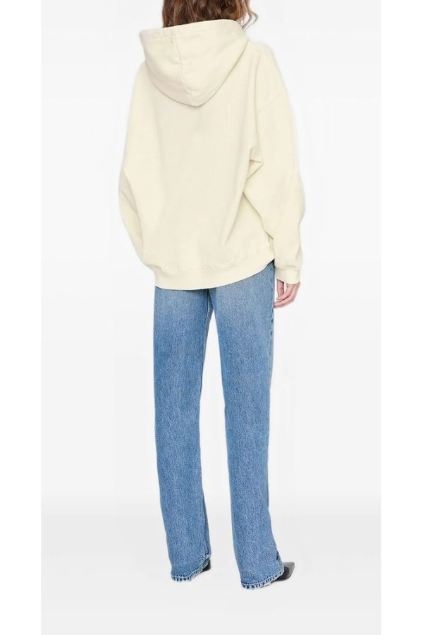 Anine Bing Classic Hooded Sweatshirt - Cream White