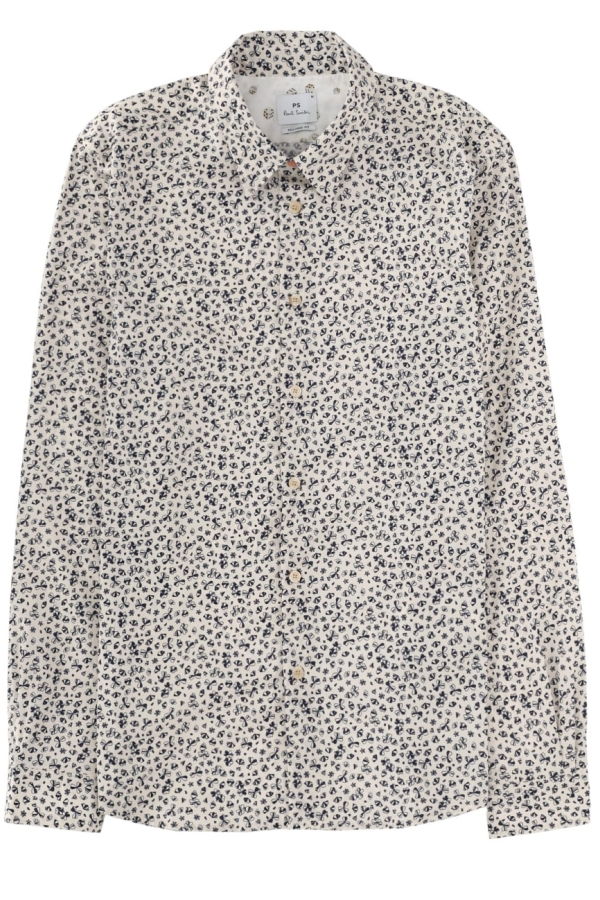 PAUL SMITH PS by Paul Smith Printed Shirt - White