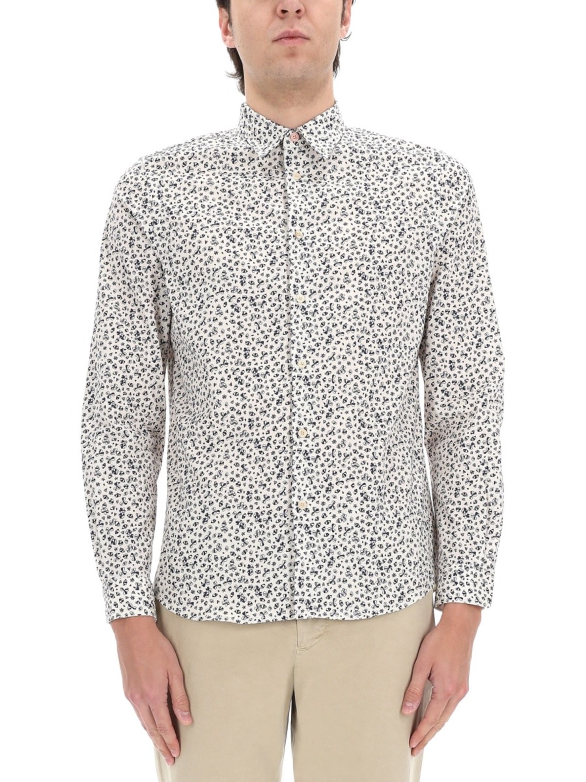 PAUL SMITH PS by Paul Smith Printed Shirt - White - Image 4 of 5