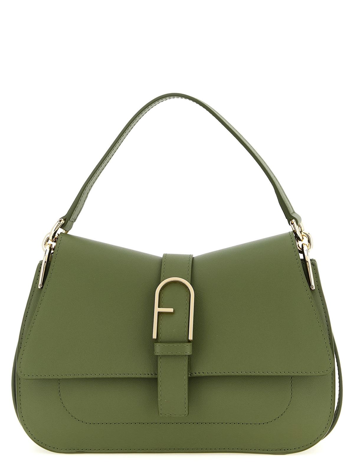 Furla Flow M Shoulder Bag - Green - Image 1 of 4