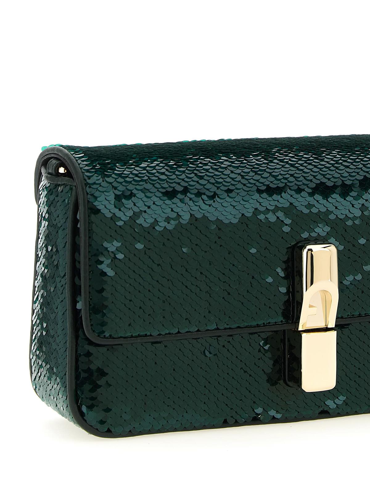 Furla Iride Small Crossbody Bag - Green - Image 3 of 4