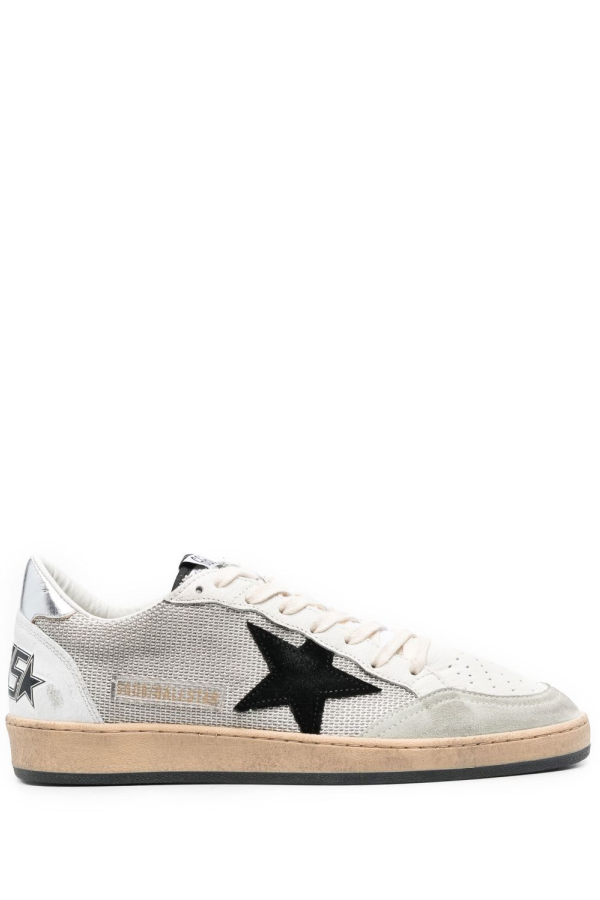 Golden Goose Ball Star Leather Sneakers - Gray