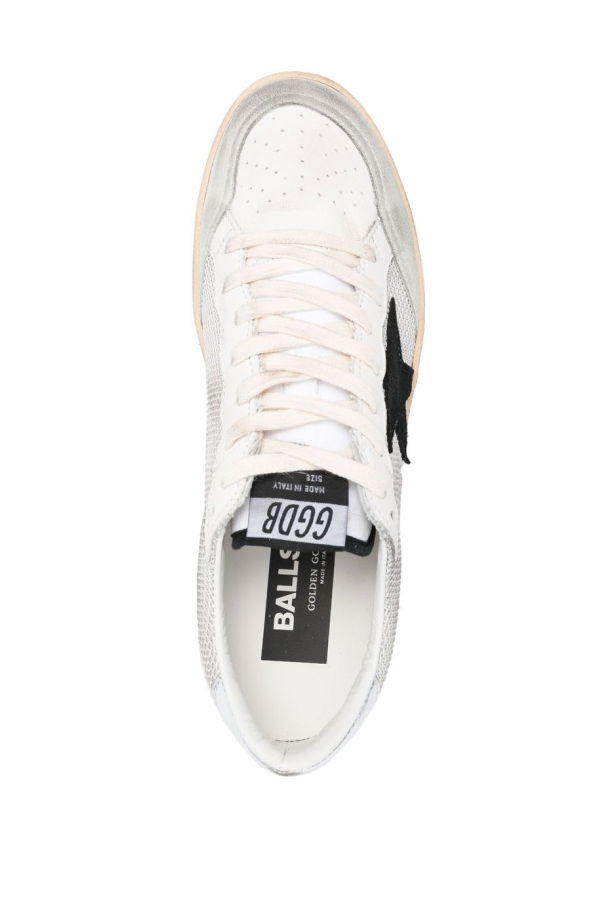 Golden Goose Ball Star Leather Sneakers - Gray