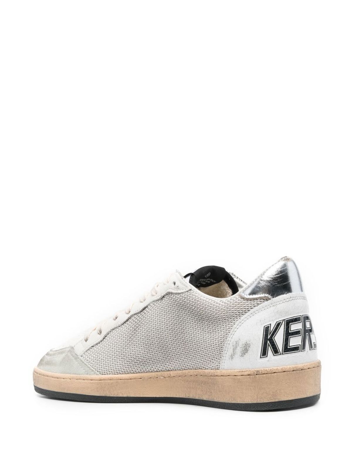 Golden Goose Ball Star Leather Sneakers - Gray - Image 4 of 4