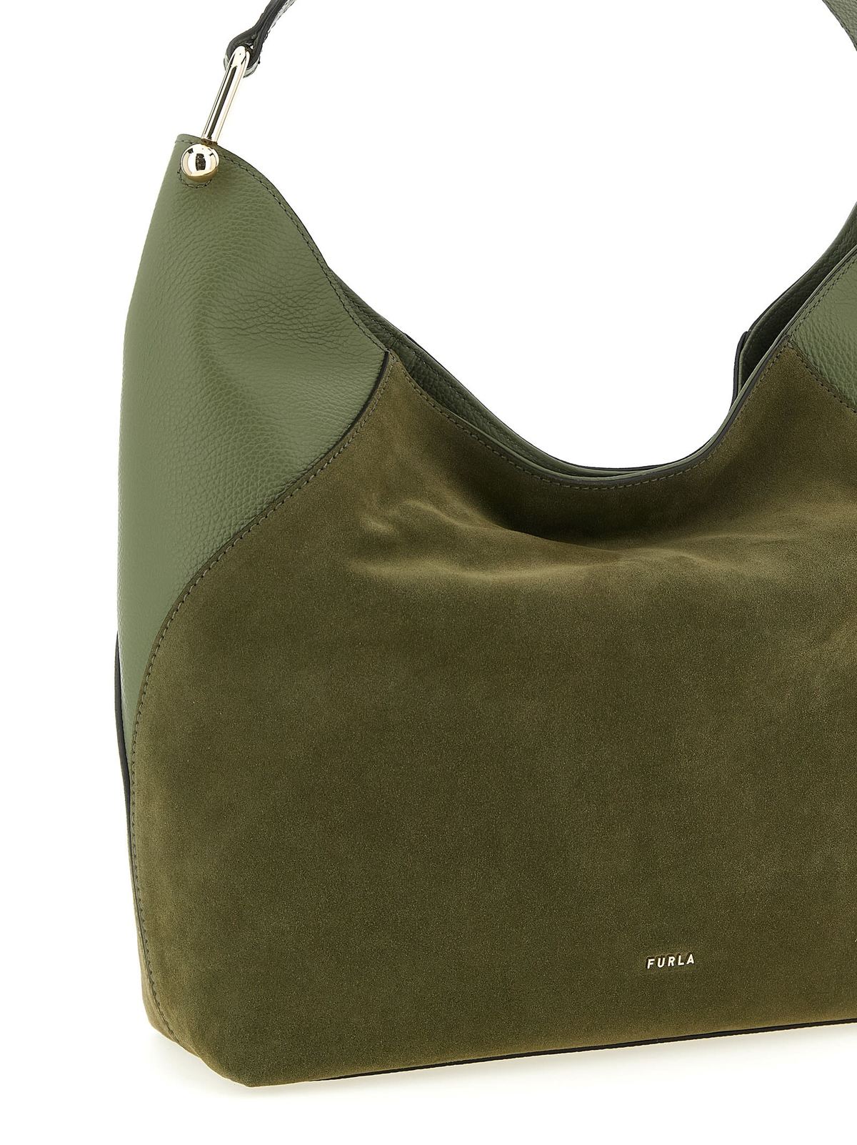 Furla Lara Large Shoulder Bag - Green - Image 3 of 4