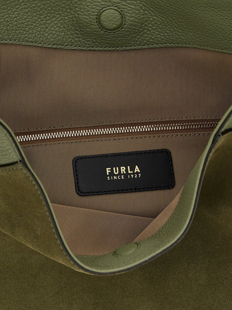 Furla Lara Large Shoulder Bag - Green