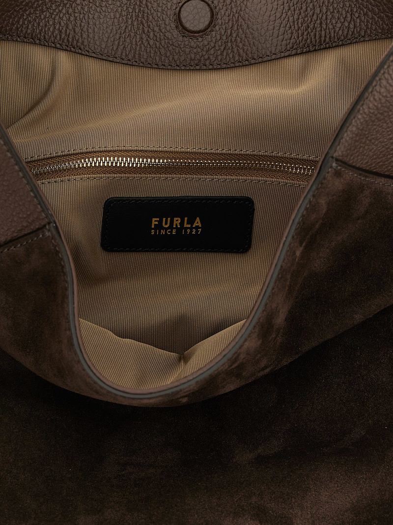 Furla Lara Large Shoulder Bag - Brown