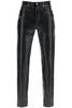 AGOLDE 90s Recycled Leather Pinch Waist Pants - Black - Thumbnail 1