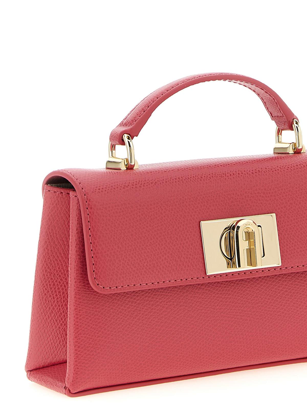 Furla 1927 Mini Crossbody Bag - Fuchsia - Image 3 of 4