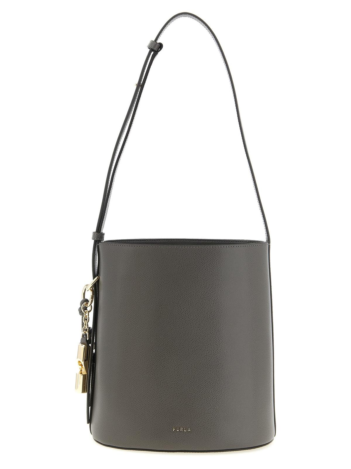 Furla Roxie Small Bucket Bag - Gray - Image 1 of 4