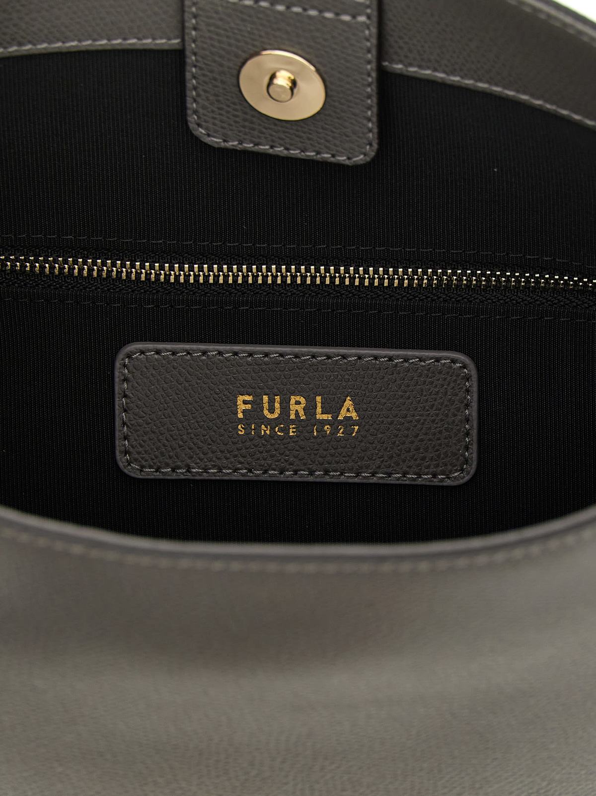 Furla Roxie Small Bucket Bag - Gray - Image 4 of 4