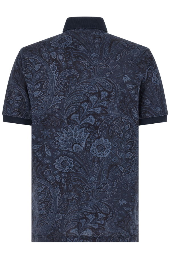 Etro Arnica Paisley Polo Shirt - Blue