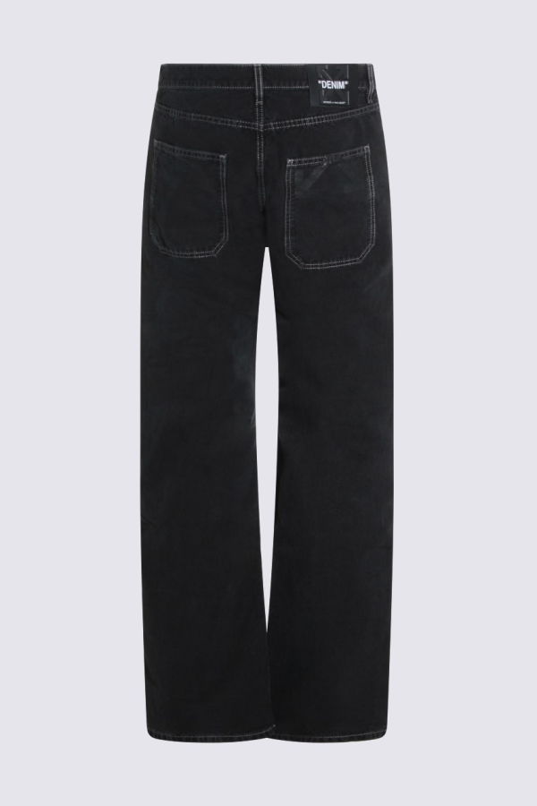 Off-White Cotton Pants - Black