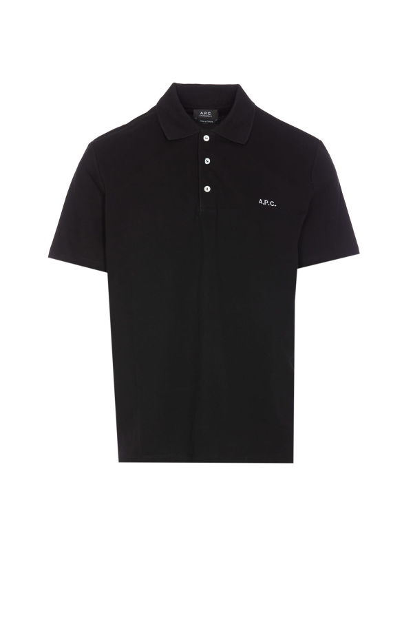 A.P.C. Standard Logo Polo Shirt - Black