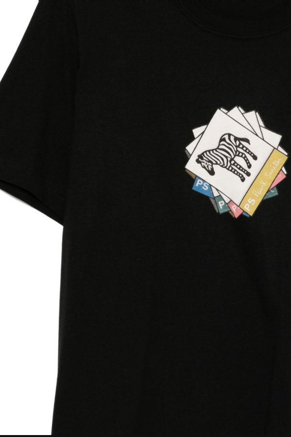 PAUL SMITH PS by Paul Smith Zebra Organic Cotton T-Shirt - Black