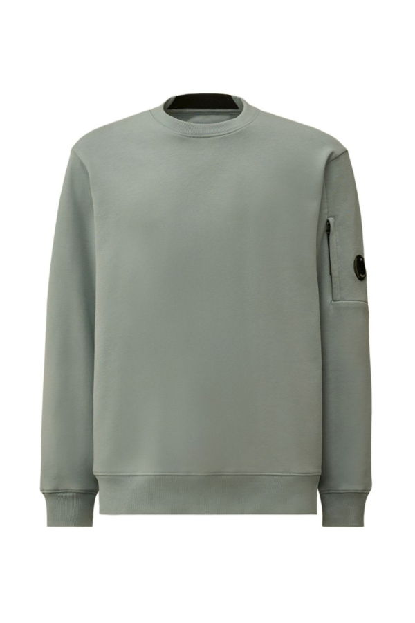 C.P. Company Cotton Crewneck Sweatshirt - Light Grey