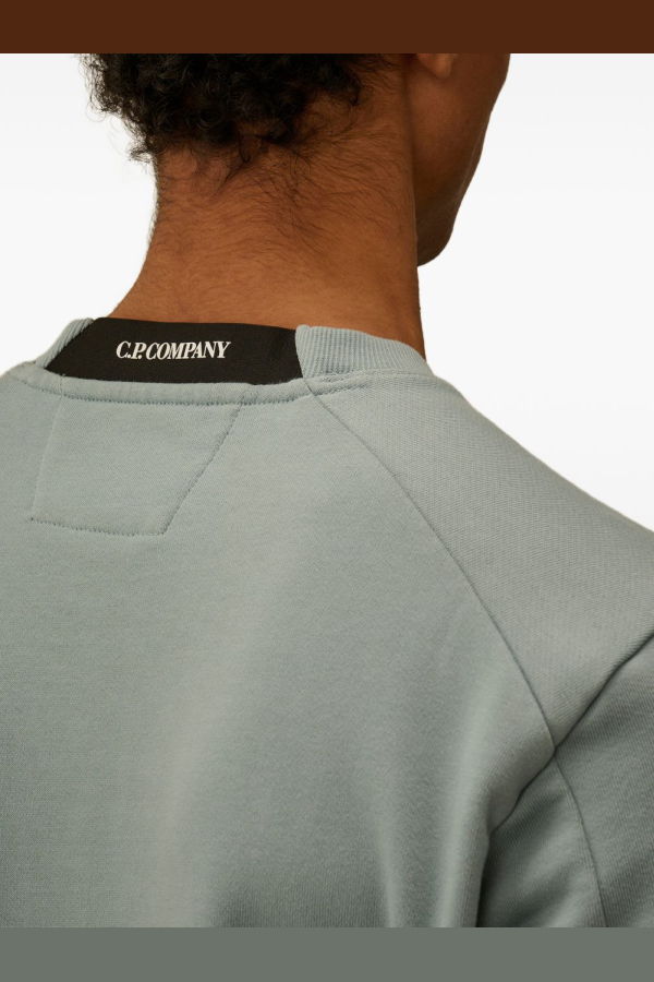 C.P. Company Cotton Crewneck Sweatshirt - Light Grey