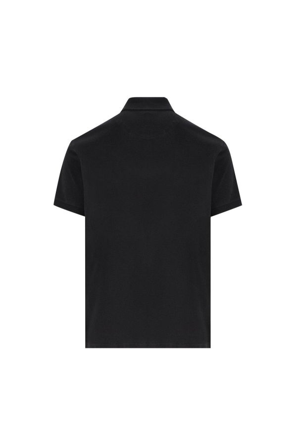 Etro Pegaso Embroidered Polo Shirt - Black