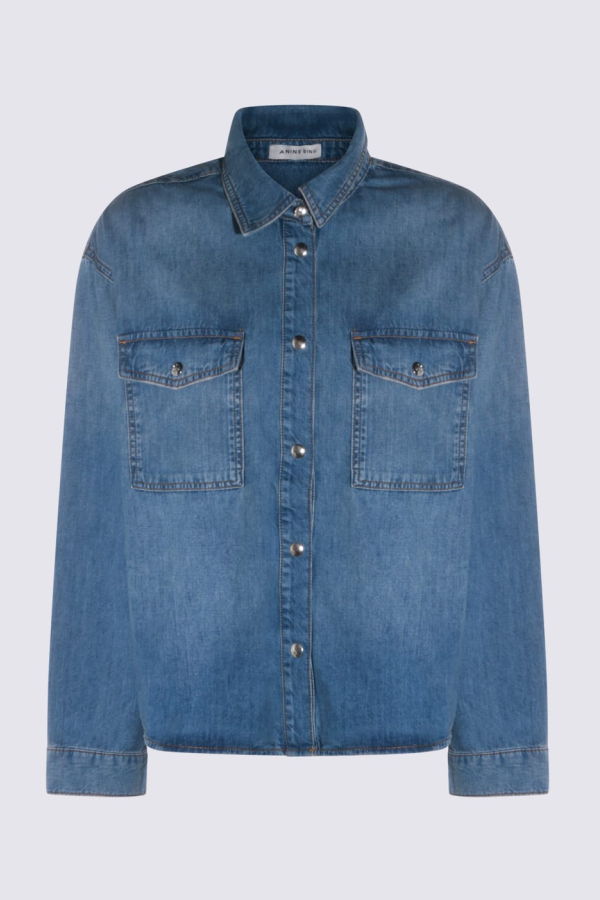 Anine Bing Cotton Shirt - Blue