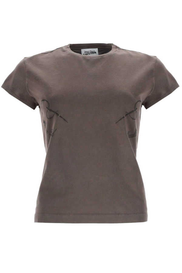 Jean Paul Gaultier Needles T-Shirt - Gray