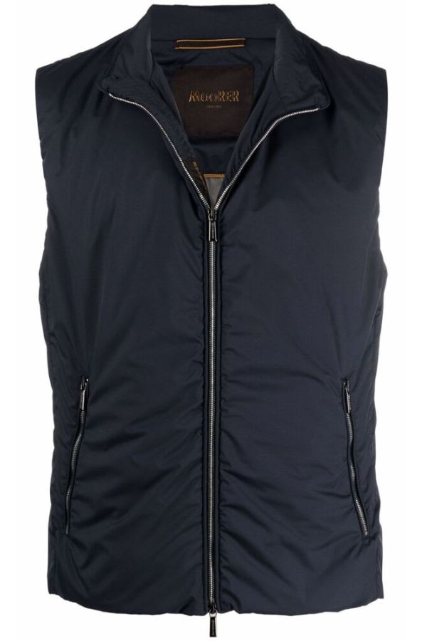 Moorer Outwear Waistcoat Vest - Navy