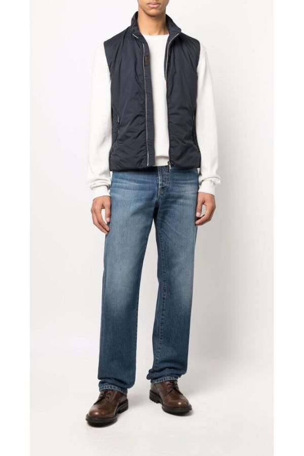 Moorer Outwear Waistcoat Vest - Navy