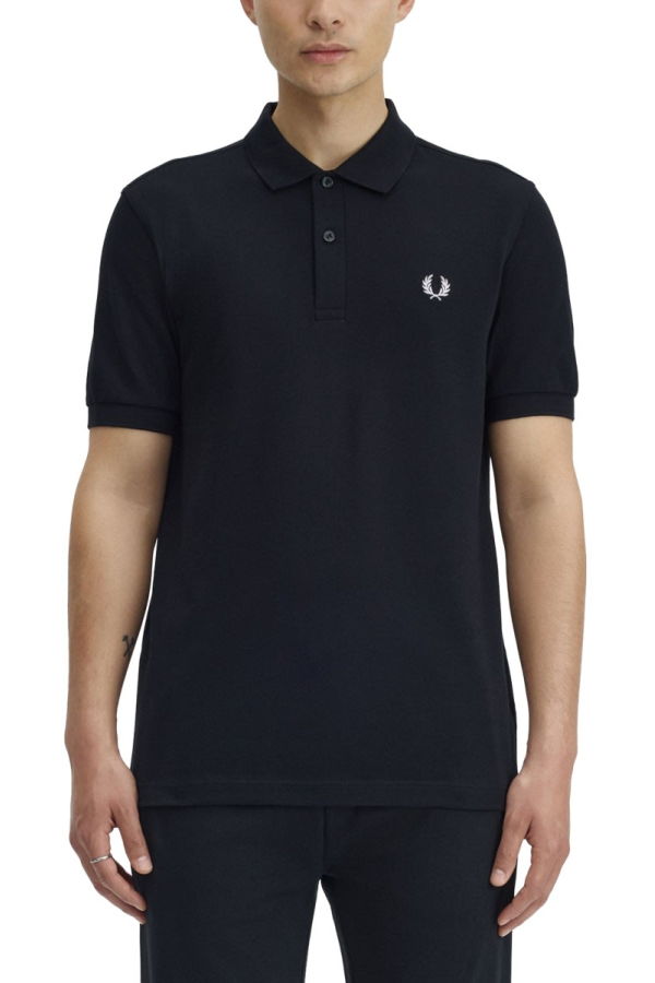 Fred Perry Polo With Logo Polo Shirt - Black