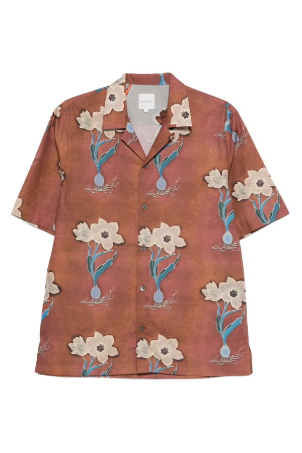 PAUL SMITH Printed Shirt - Orange