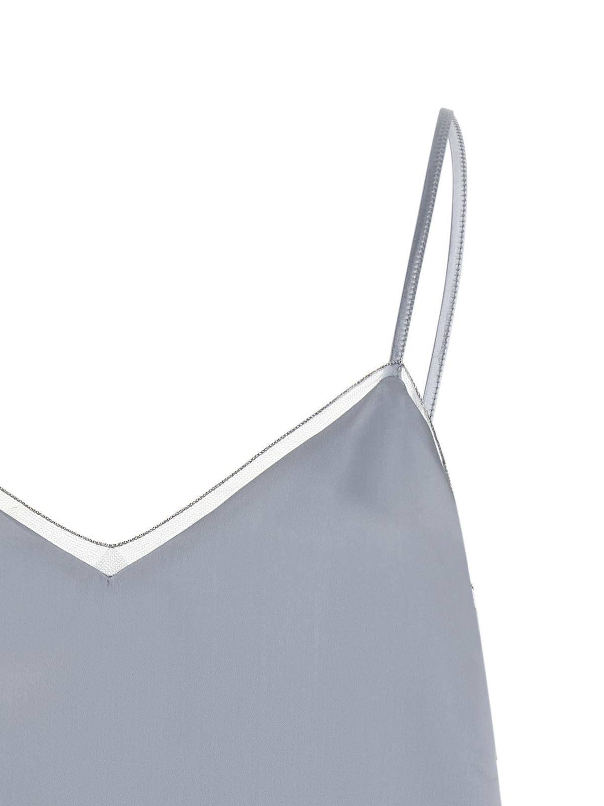 Fabiana Filippi Lingerie Top - Light Blue - Image 3 of 3