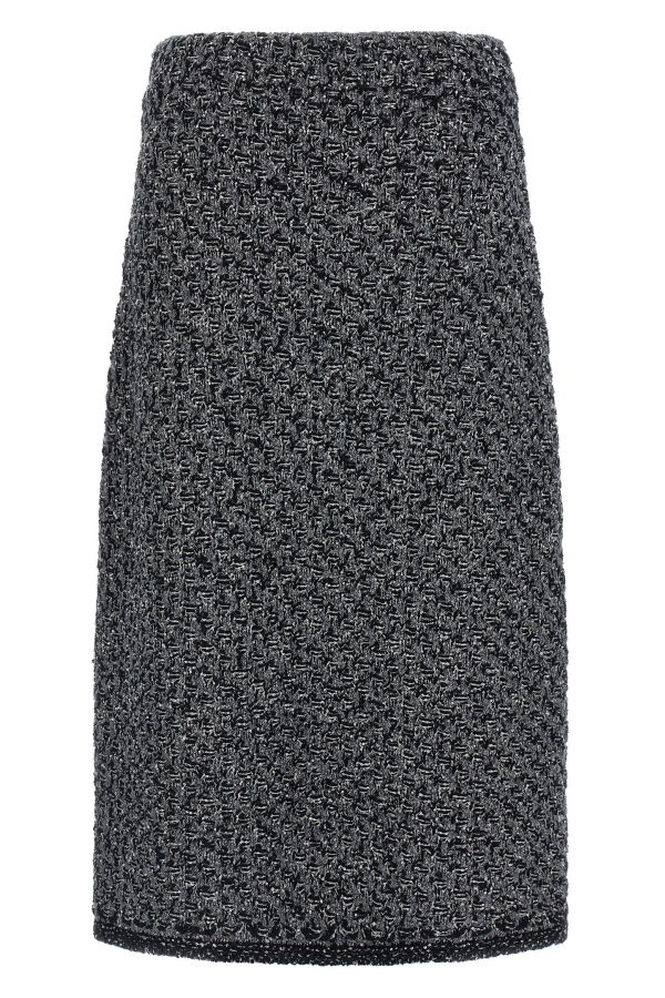 Fabiana Filippi Tweed Skirt - Blue