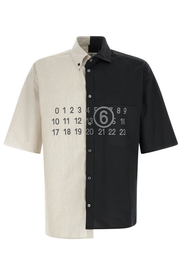 MM6 Maison Margiela Patchwork Shirt - Black