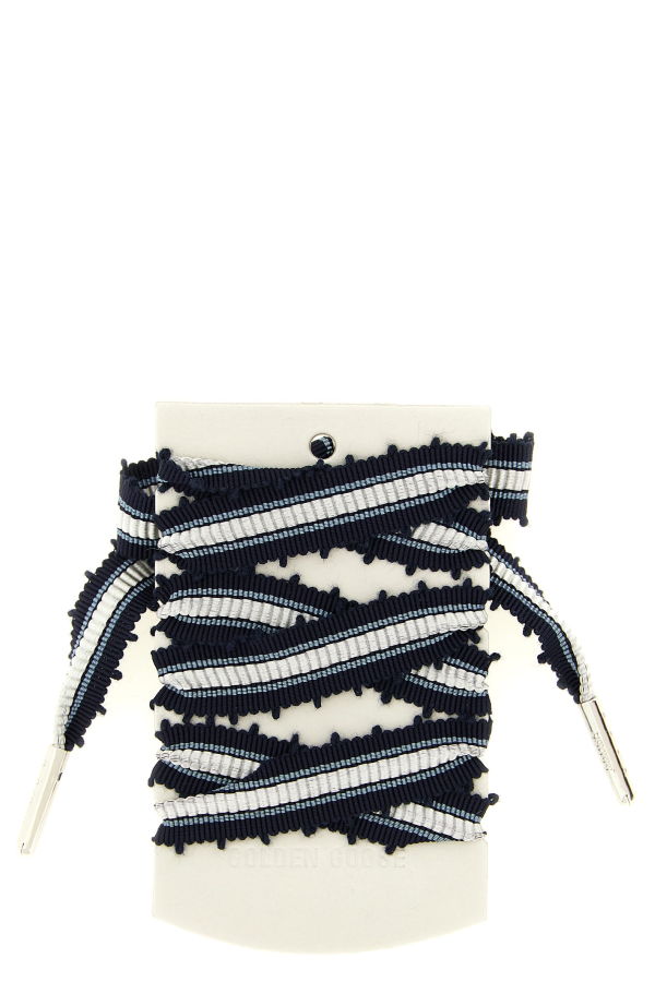 Golden Goose Skin Vintage Shoelaces - White/Black