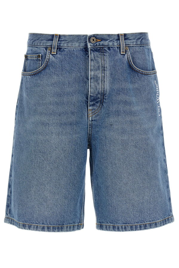 Off-White Half Arrow Bermuda Shorts - Blue