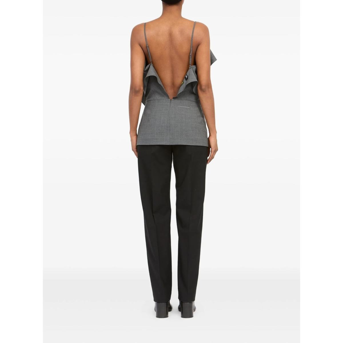 MM6 Maison Margiela Top Tank Top - Gray - Image 5 of 5