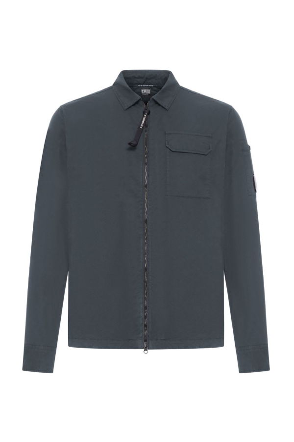 C.P. Company Organic Cotton Overshirt Jacket - Gray