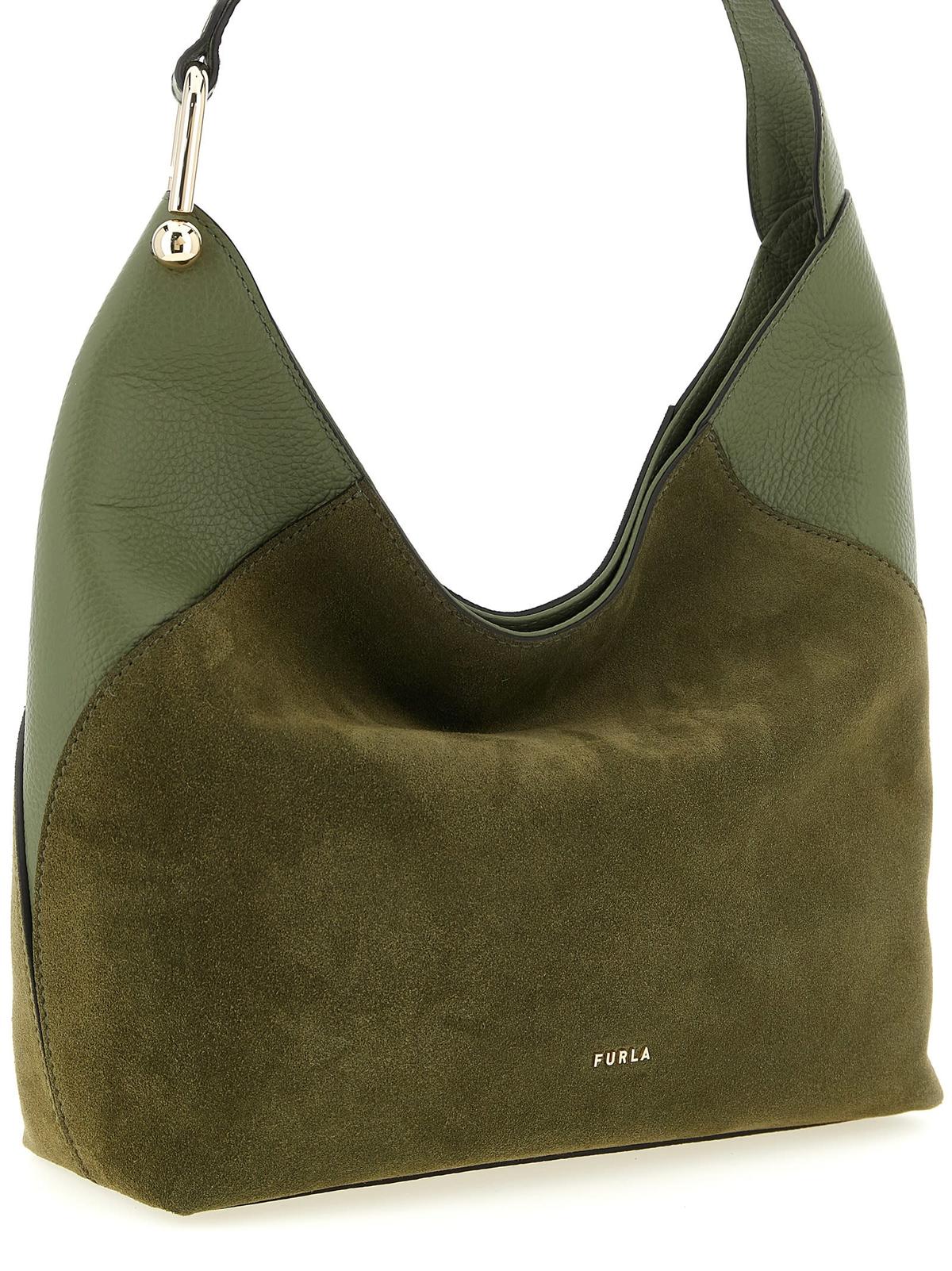 Furla Lara Medium Shoulder Bag - Green - Image 3 of 4