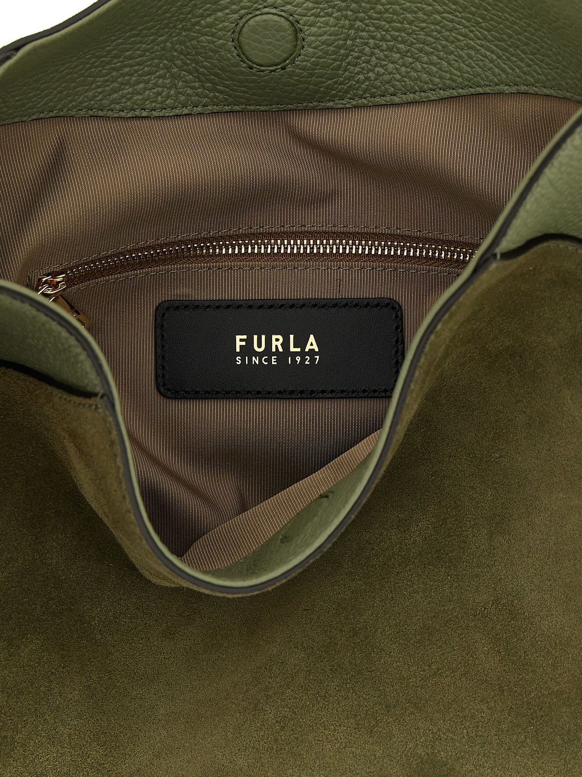 Furla Lara Medium Shoulder Bag - Green - Image 4 of 4