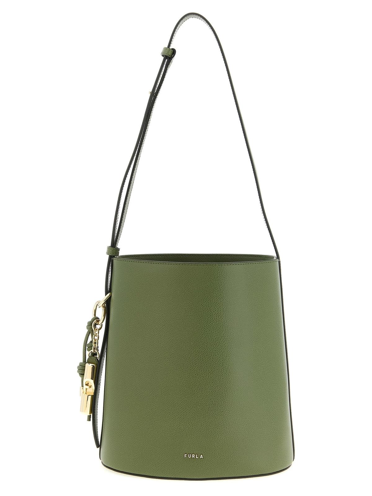 Furla Roxie Small Bucket Bag - Green - Image 1 of 4