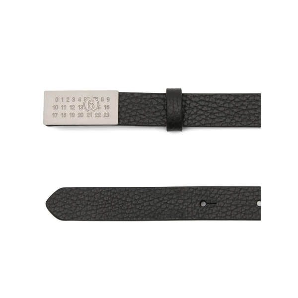MM6 Maison Margiela Belt - Black/Silver